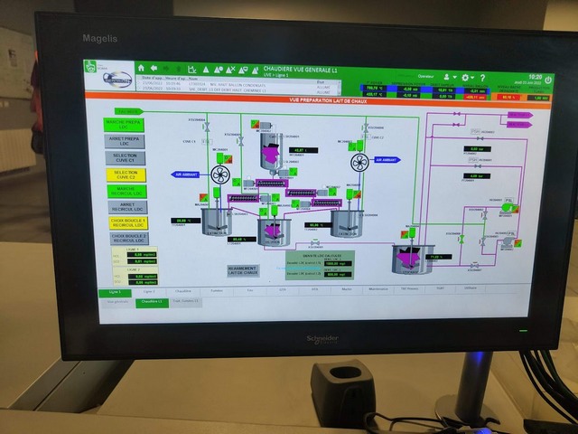 salle de contrôle logiciel surveillance chaudière