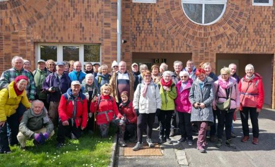 Sortie du 1er avril 2026  avec les jumelés du Hohbühl  groupe devant le local Aragon
