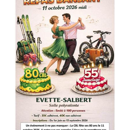 Affiche 80 ans CBL et 55 ans Jumelage Hohbülh