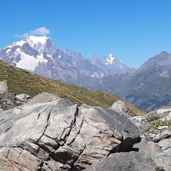 Le Mont Blanc depuis la Combe de la Neuva