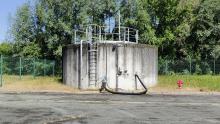 6 : Silo de stockage des boues issues du traitement des eaux usées 210 m3 