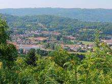 Descente sur Eboulet et panorama sur Ronchamp