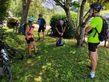 Glère: casse croute au bord du Doubs