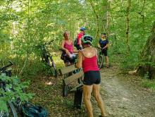 Bretten chemin de Compostelle: petite pause à l'ombre