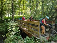 Larrivière: passerelle du Magrabant