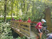Larrivière: passerelle du Magrabant