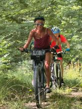 Corinne et Camille en plein effort