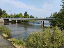 Valentigney le pont sur le Doubs