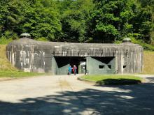 Maginot  Four-A-Chaux : Fin de la visite remerciements au guide bénévole