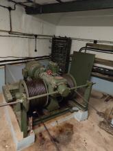 Maginot  Four-A-Chaux : Treuil de l'équipement du plan incliné  ascendant