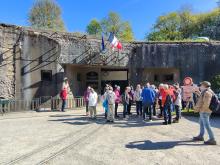 Maginot  Four-A-Chaux : Début de la visite CBL  par  l'entrée des hommes 